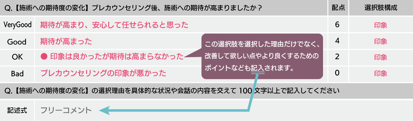 エスグラ モニター調査項目